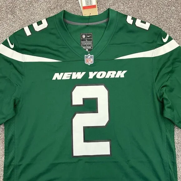 Nike New York Jets Football Jersey NFL #2 Wilson Men's Size L - Large - NWT $130 - Picture 3 of 16